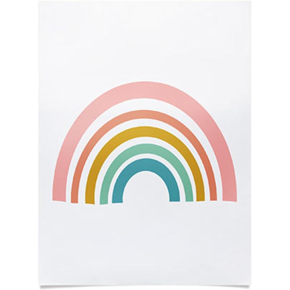 imageSociety6 June Journal Day and Night Rainbow PosterMinimalist Geometric Rainbow