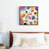 Society6 Abstract Modern Mid Century Canvas Print – Modern Wall Art by Ana Rut Bre Fine Art – Framed Canvas, Gallery-Quality Canvas with Fade-Resistant Ink, 20 X 20, Black