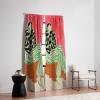 Society6 Blackout Curtains – Window Decor by Sandra Poliakov – Extra Long Floor to Ceiling Curtains, 50″ x 96″, Still Life with an Apple(Calm Woman Portrait)