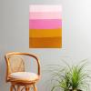 Society6 June Journal Day and Night Rainbow Poster(Abstract Organic Stripes)