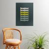 Society6 June Journal Day and Night Rainbow Poster(Bounjour in Pretty Pastels)