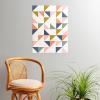 Society6 June Journal Day and Night Rainbow Poster(Floating triangles)