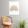 Society6 June Journal Day and Night Rainbow Poster(Minimalist Geometric Rainbow)