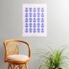 Society6 June Journal Day and Night Rainbow Poster(Shapes in Periwinkle)