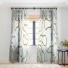 Society6 Sheer Curtains – Window Decor by Lola Terracota – Extra Long Floor to Ceiling Curtains, 50″ x 96″, Abstract Interaction 123(Moving Shapes on a Soft Colors Background 436)