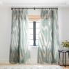 Society6 Sheer Curtains – Window Decor by Lola Terracota – Extra Long Floor to Ceiling Curtains, 50″ x 96″, Abstract Interaction 123(Organical Shapes 443)