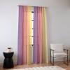 Society6 Sheer Curtains – Window Decor by Mile High Studio – Extra Long Floor to Ceiling Curtains, 50″ x 96″, Simply Folk Olive Branches(Frozen Ombre Silent Sunrise)