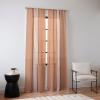 Society6 Sheer Curtains – Window Decor by Mile High Studio – Extra Long Floor to Ceiling Curtains, 50″ x 96″, Simply Folk Olive Branches(Portals the Slot Rust)