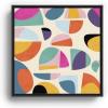 Society6 Abstract Modern Mid Century Canvas Print – Modern Wall Art by Ana Rut Bre Fine Art – Framed Canvas, Gallery-Quality Canvas with Fade-Resistant Ink, 20 X 20, Black