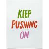 Society6 Julia Walck Cool Type On Warm Colors Poster, 18″ x 24″, Red(Keep Pushing On)