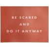 Society6 June Journal Day and Night Rainbow Poster(Inspirational Bravery Quote in Terra Cotta)