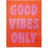 Society6 June Journal Day and Night Rainbow Poster(Retro Good Vibes Only Lettering In Pink And Orange)