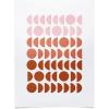 Society6 June Journal Day and Night Rainbow Poster(Terracotta and Blush Shapes)
