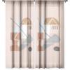 Society6 Sheer Curtains – Window Decor by Lola Terracota – Extra Long Floor to Ceiling Curtains, 50″ x 96″, Abstract Interaction 123(Abstract 124)