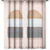Society6 Sheer Curtains – Window Decor by Lola Terracota – Extra Long Floor to Ceiling Curtains, 50″ x 96″, Abstract Interaction 123(Abstract Interaction 123)