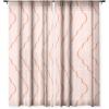 Society6 Sheer Curtains – Window Decor by Lola Terracota – Extra Long Floor to Ceiling Curtains, 50″ x 96″, Abstract Interaction 123(Minimal Waves 541)