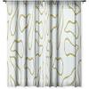 Society6 Sheer Curtains – Window Decor by Lola Terracota – Extra Long Floor to Ceiling Curtains, 50″ x 96″, Abstract Interaction 123(Moving Shapes on a Soft Colors Background 436)