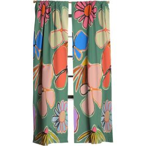 Society6 Blackout Curtains – Window Decor by Sandra Poliakov – Extra Long Floor to Ceiling Curtains, 50″ x 96″, Still Life with an Apple(Vintage Garden Green)