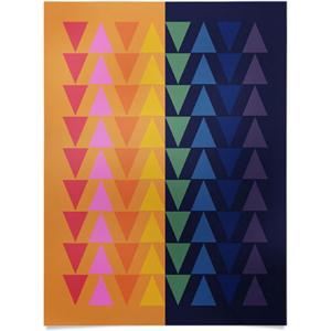 Society6 June Journal Day and Night Rainbow Poster(Day and Night Rainbow)