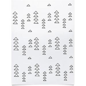 Society6 June Journal Day and Night Rainbow Poster(Minimalist Triangles in Black and White)