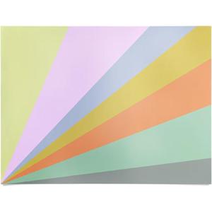 Society6 June Journal Day and Night Rainbow Poster(Pastel Rainbow Sunburst)