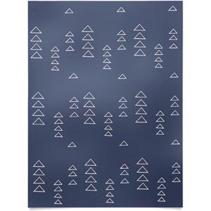 Society6 June Journal Day and Night Rainbow Poster(Triangles in Slate Blue)