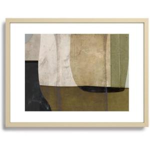 Society6 Natural Abstract Framed Art Print – Modern Wall Decor by Dan Hobday Art – Framed Canvas, Work of Art with Gallery-Qualtity Ink, 18 X 24, Modern Maple