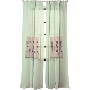 Society6 Sheer Curtains – Window Decor by Mile High Studio – Extra Long Floor to Ceiling Curtains, 50″ x 96″, Simply Folk Olive Branches(Hustle I)