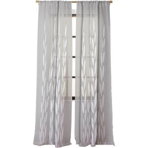 Society6 Sheer Curtains – Window Decor by Mile High Studio – Extra Long Floor to Ceiling Curtains, 50″ x 96″, Simply Folk Olive Branches(Simply Folk Olive Branches)