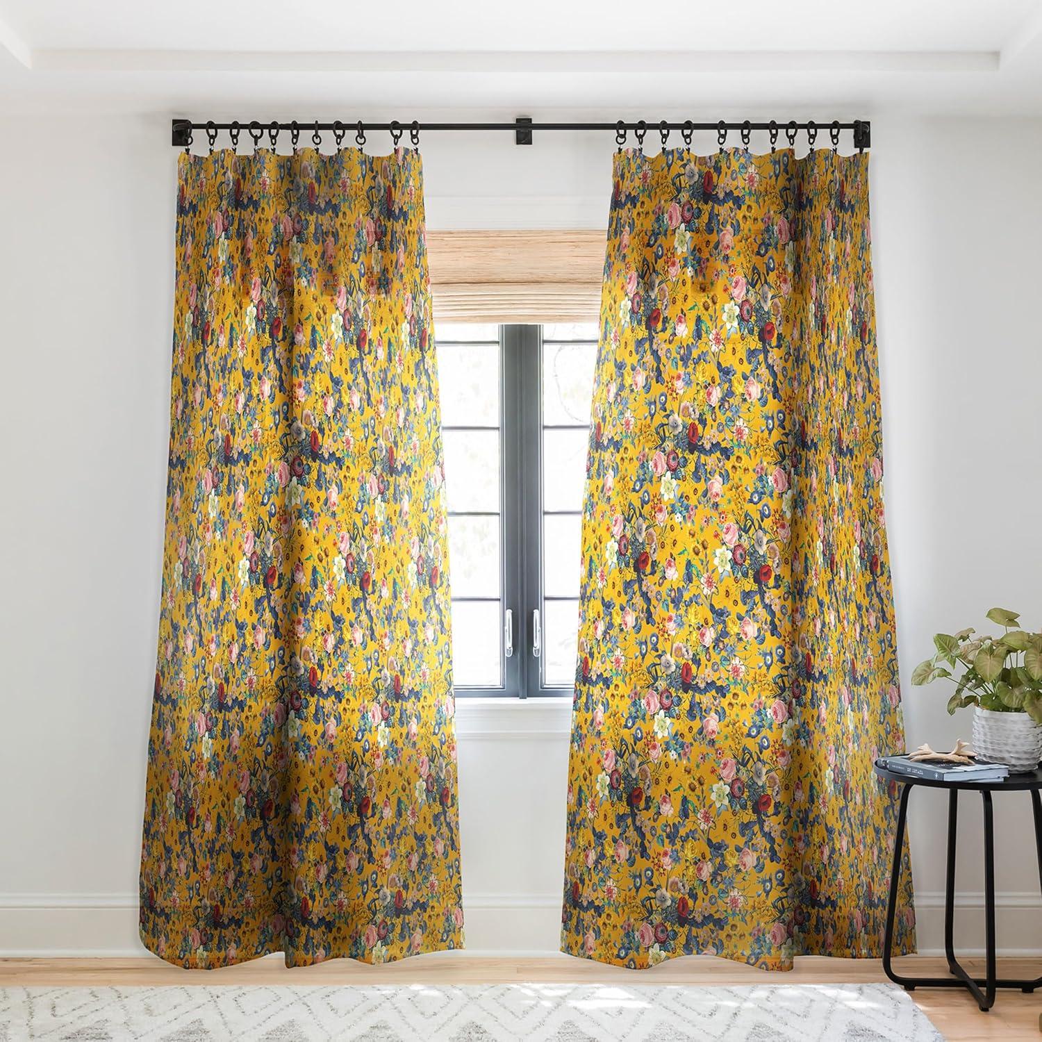 imageSociety6 Blackout Curtains Window Decor by Burcu Korkmazyurek Extra Long Floor to Ceiling Curtains 50 x 96 Summer Botanical Garden IXSummer Botanical Garden IX