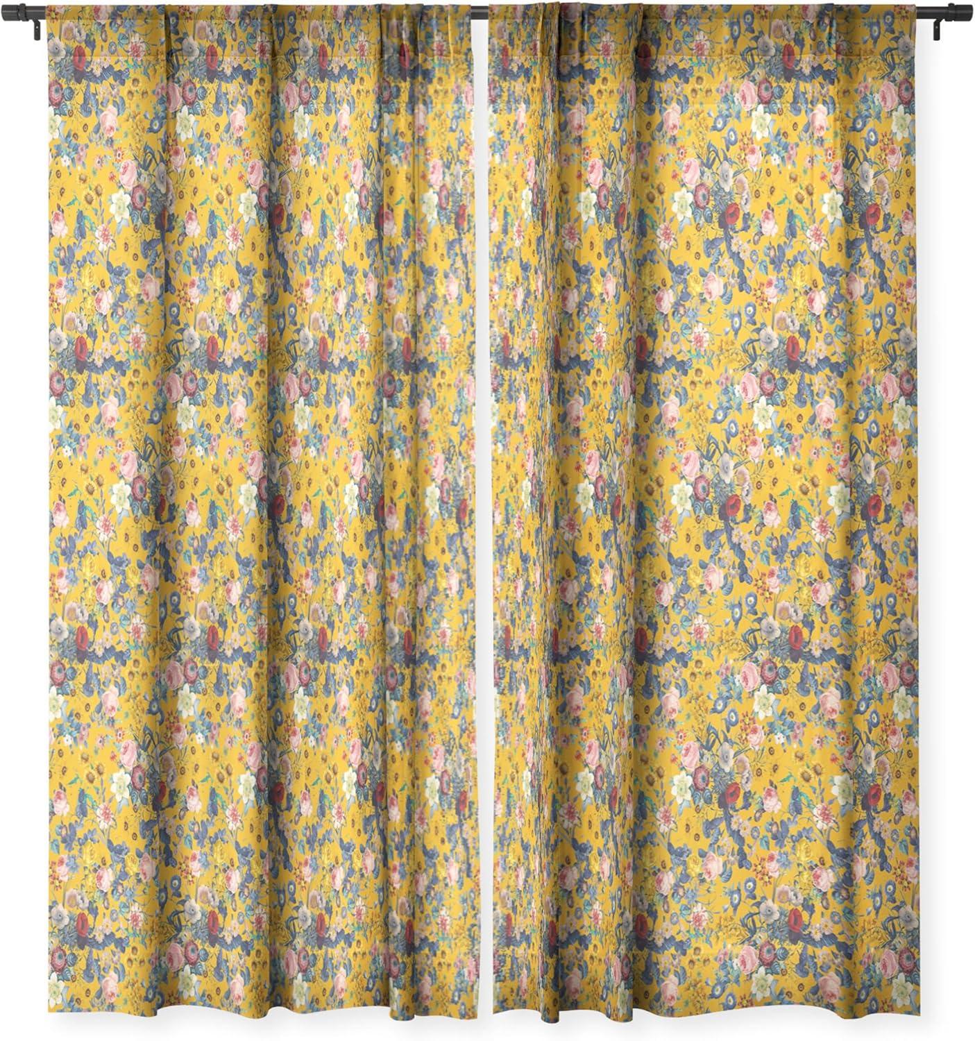 imageSociety6 Blackout Curtains Window Decor by Burcu Korkmazyurek Extra Long Floor to Ceiling Curtains 50 x 96 Summer Botanical Garden IXSummer Botanical Garden IX