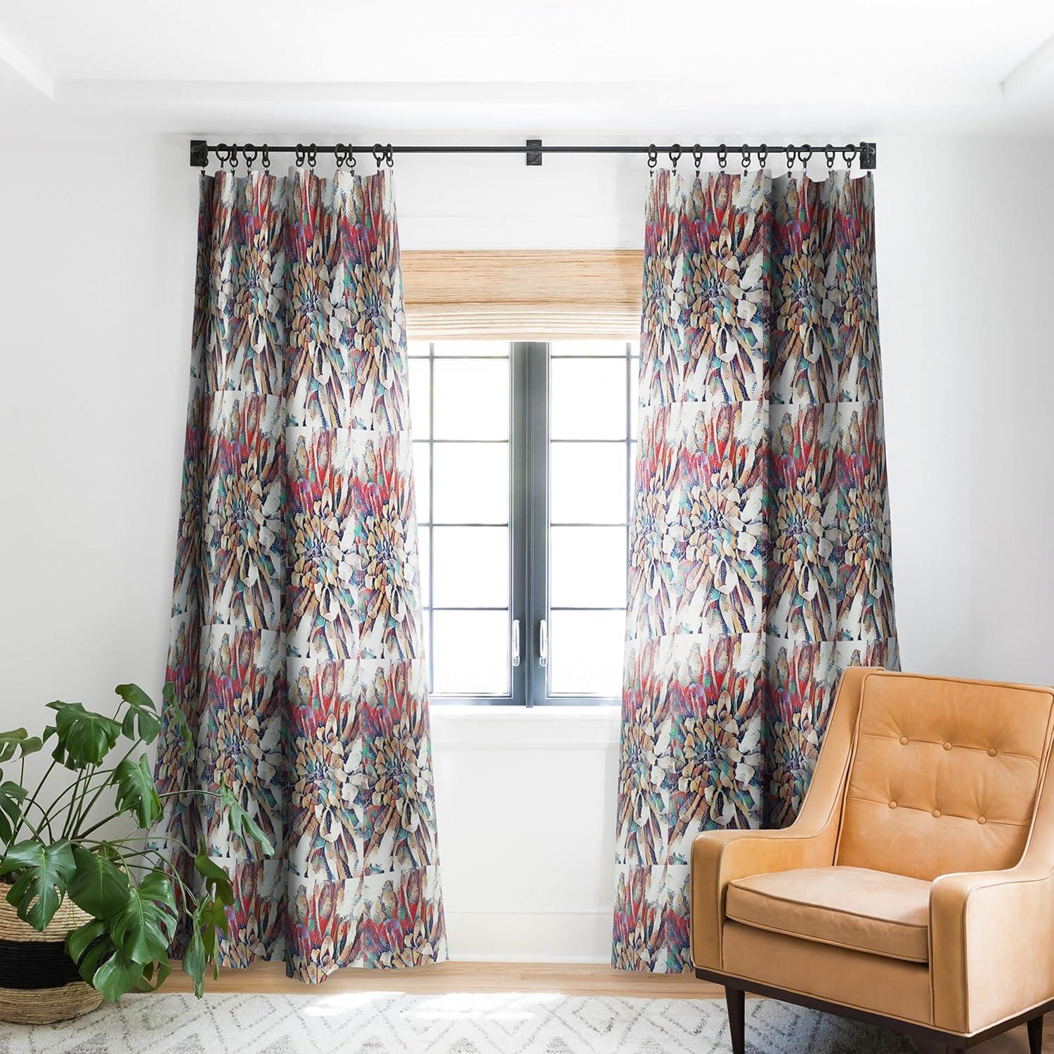 imageSociety6 Blackout Curtains Window Decor by Sheila WenzelGanny Extra Long Floor to Ceiling Curtains 50 x 96 Rainbow CascadeJapanese Inspired Lily
