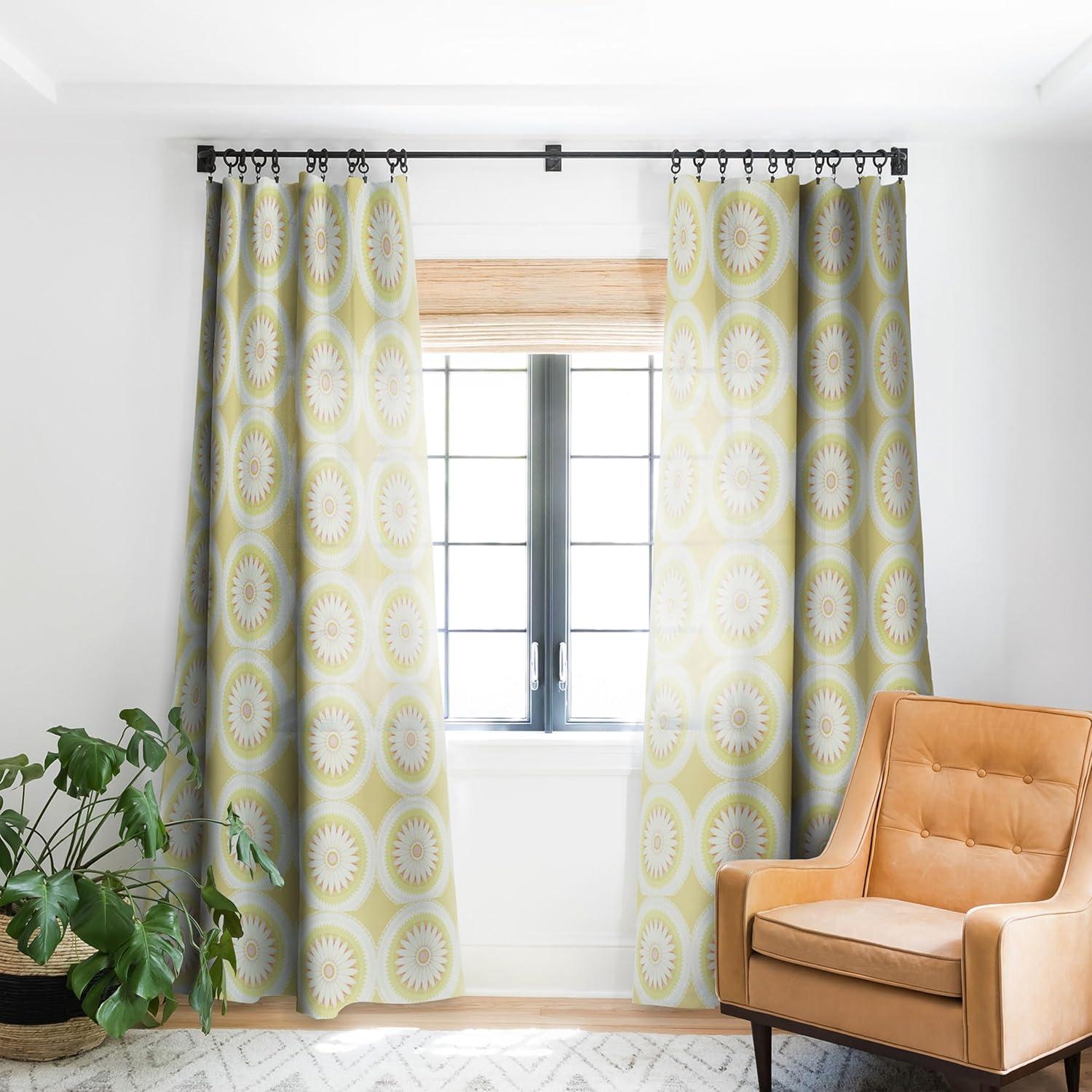 imageSociety6 Blackout Curtains Window Decor by Sheila WenzelGanny Extra Long Floor to Ceiling Curtains 50 x 96 Rainbow CascadeSunny Flower Mandala