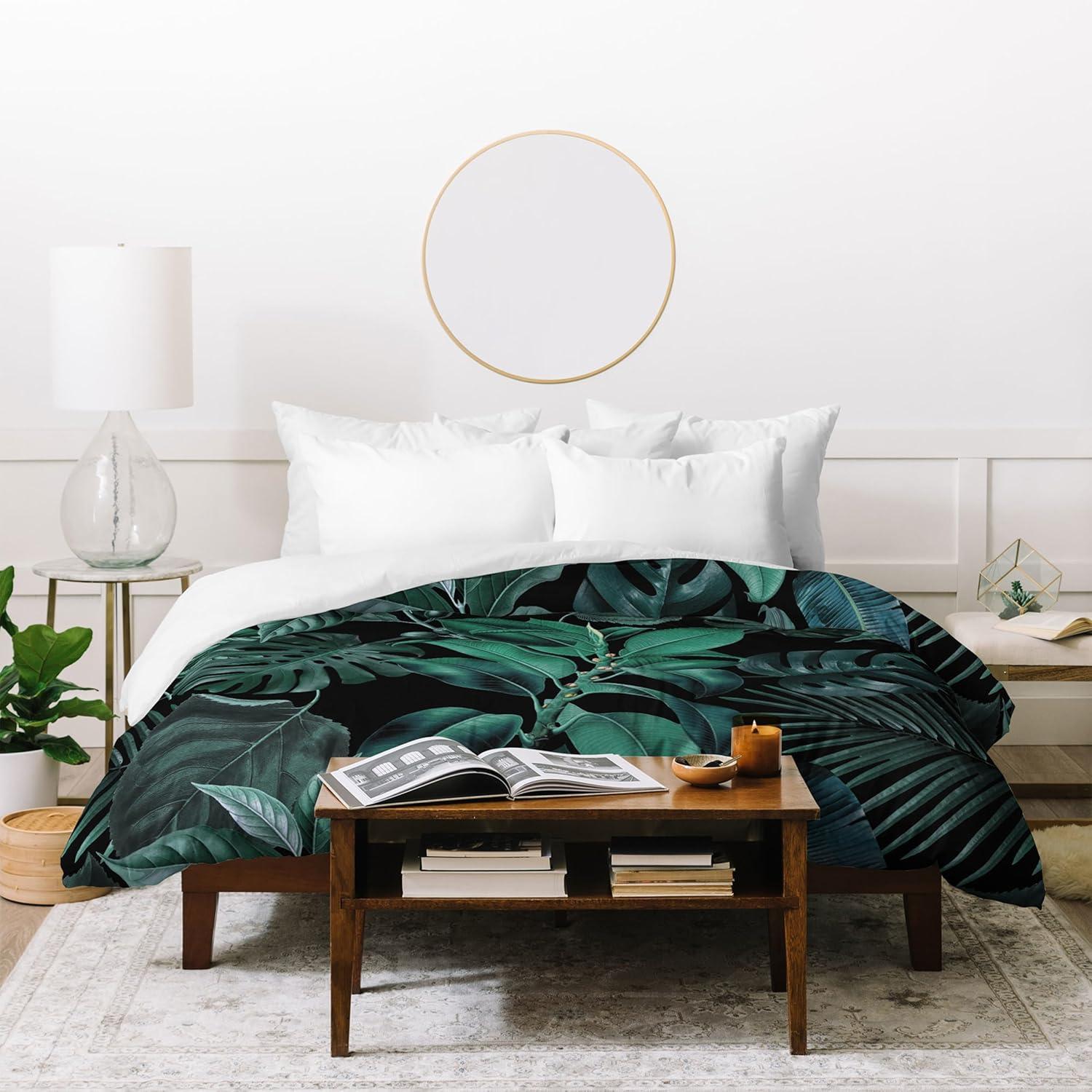 imageSociety6 Burcu Korkmazyurek Summer Botanical Garden VIII King Duvet Cover and 2 Pillow Shams Set MultiKing