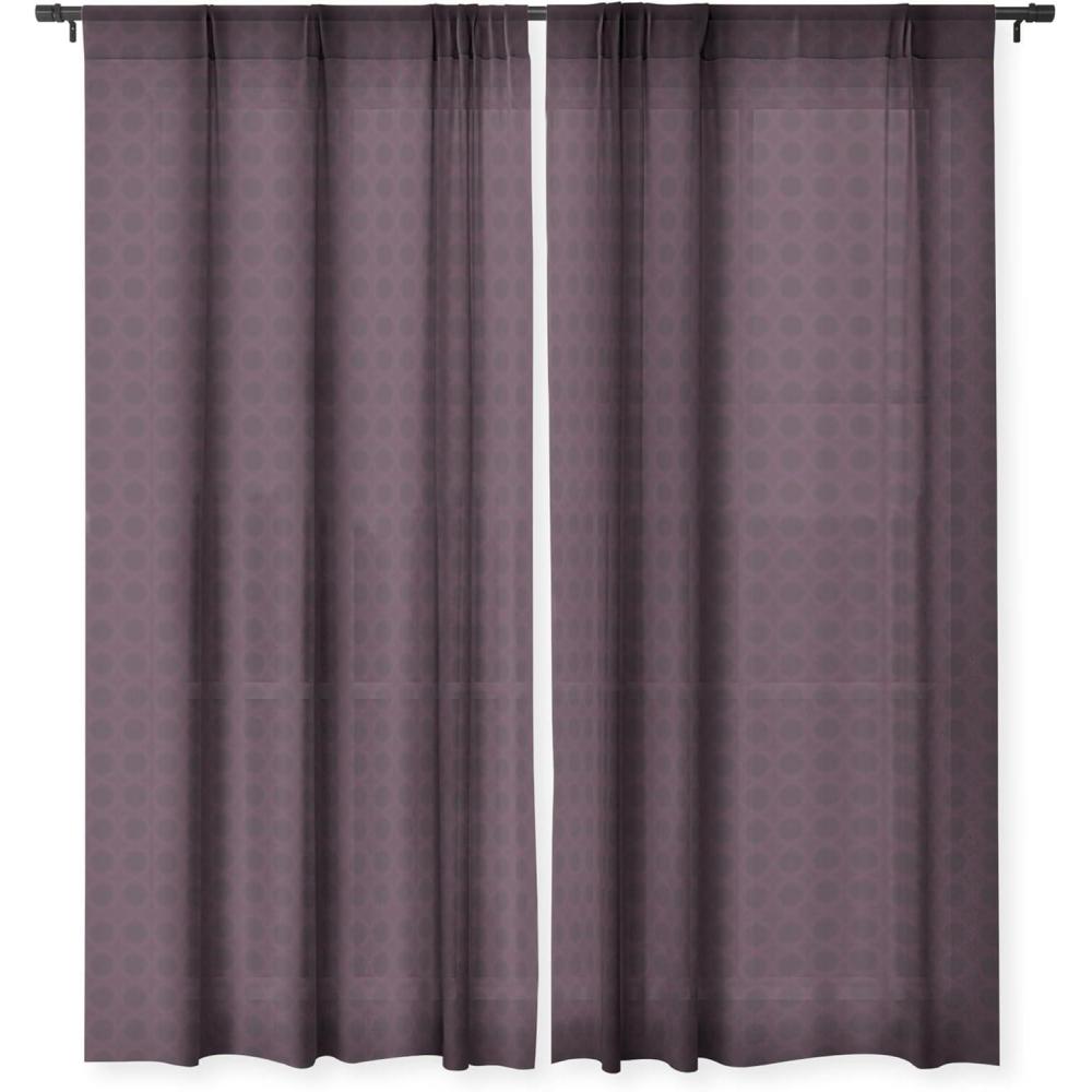 imageSociety6 Blackout Curtains  Window Decor by Sheila WenzelGanny  Extra Long Floor to Ceiling Curtains 50 x 96 Rainbow CascadeDark Merlot Circle Design