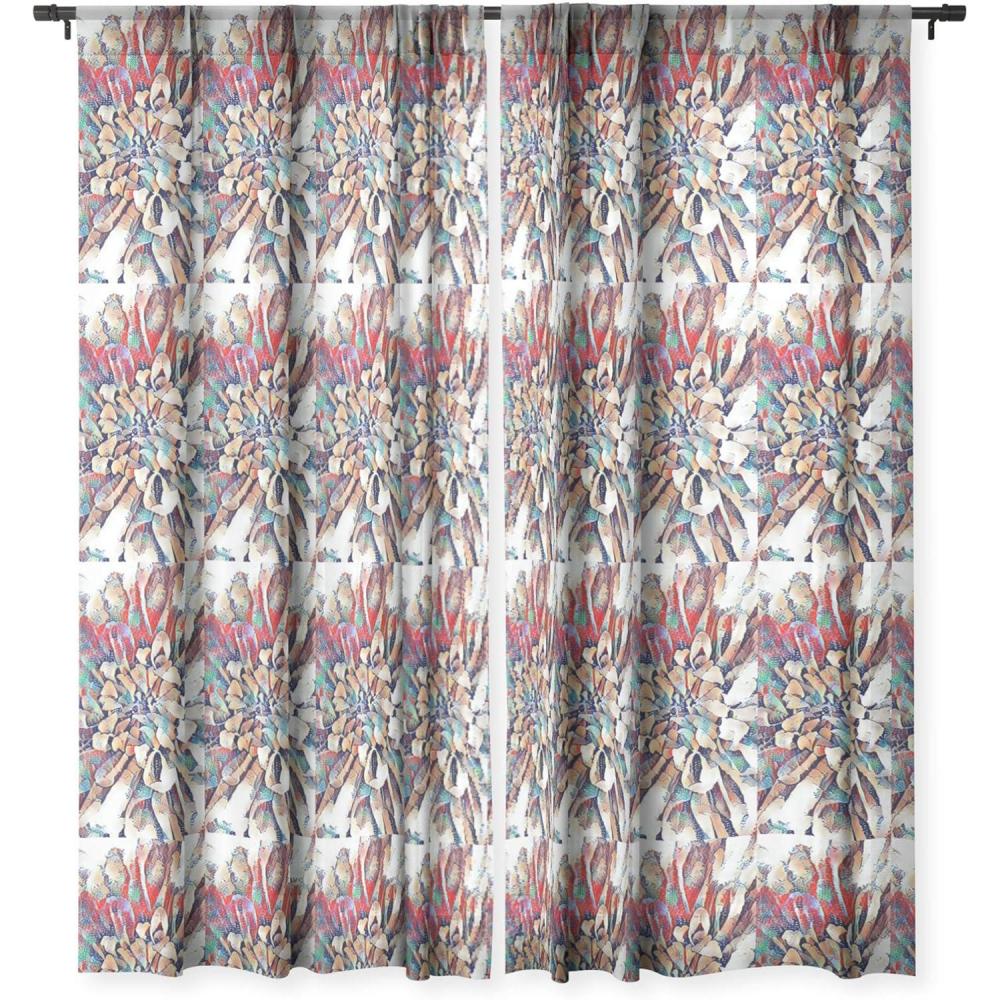 imageSociety6 Blackout Curtains Window Decor by Sheila WenzelGanny Extra Long Floor to Ceiling Curtains 50 x 96 Rainbow CascadeJapanese Inspired Lily