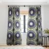 Society6 Blackout Curtains – Window Decor by Sheila Wenzel-Ganny – Extra Long Floor to Ceiling Curtains, 50″ x 96″, Rainbow Cascade(Bohemian Blue Gold Mandala)