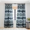 Society6 Blackout Curtains – Window Decor by Sheila Wenzel-Ganny – Extra Long Floor to Ceiling Curtains, 50″ x 96″, Rainbow Cascade(Indigo Navy White Mandala)