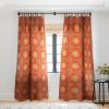 Society6 Blackout Curtains – Window Decor by Sheila Wenzel-Ganny – Extra Long Floor to Ceiling Curtains, 50″ x 96″, Rainbow Cascade(Orange Boho Mandala)