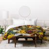 Society6 Burcu Korkmazyurek Exotic Garden V King Duvet Cover and 2 Pillow Shams Set, Multi