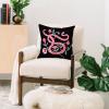 Society6 Indoor Throw Pillows – Home Decor by Misha Blaise Design – Decorative Accent Pillows for Couch or Bed, 16″ x 16″, Buen Dia(Garden Snake)