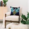 Society6 Indoor Throw Pillows – Home Decor by Misha Blaise Design – Decorative Accent Pillows for Couch or Bed, 16″ x 16″, Buen Dia(Three Little Birds)