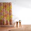 Society6 Shower Curtain – Bathroom Decor by Doodle by Meg – Fabric Shower Curtains for Bathroom, 72″ x 69″, Psychedelic Space(Groovy Flowers in Orange)