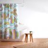 Society6 Shower Curtain – Bathroom Decor by Doodle by Meg – Fabric Shower Curtains for Bathroom, 72″ x 69″, Psychedelic Space(Rainbow Cacti)
