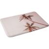 Society6 Bath Mat – Bathroom Decor by Gale Switzer – Non-Slip Memory Foam Bathroom Rugs, Soft Microfiber, Machine Washable, 17″ x 24″, Agave Geometrics Pink(Sunset Palm Trees)