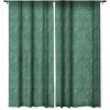 Society6 Blackout Curtains – Window Decor by Sheila Wenzel-Ganny – Extra Long Floor to Ceiling Curtains, 50″ x 96″, Rainbow Cascade(Emerald Green Abstract)