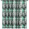 Society6 Blackout Curtains – Window Decor by Sheila Wenzel-Ganny – Extra Long Floor to Ceiling Curtains, 50″ x 96″, Rainbow Cascade(Mint Green Paint Splatter Abstract)