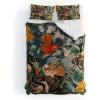 Society6 Burcu Korkmazyurek Summer Botanical Garden VIII King Duvet Cover and 2 Pillow Shams Set, Multi(King)