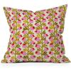 Society6 Home Annick-Decorative Accent Couch or Bed Throw Pillow Insert, 16″x16″, Palm Leaves Arch Pattern Rust(Minimal Nordic Flower Pink)