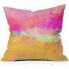 Society6 Indoor Throw Pillows – Home Decor by Sheila Wenzel-Ganny – Decorative Accent Pillows for Couch or Bed, 16″ x 16″, Contemporary Blue Bubble(Modern Pastel Rainbow Cascade)